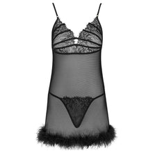 Lenjerie 2 piese LivCo Corsetti Fashion - ZERUNAM, din dantela, culoare neagra, marime S/M