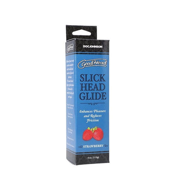 Gel pentru sex oral, GoodHead SLICK Head, imbunatateste placerea si reduce frecarea, aroma de Capsuni (Strawberry), 113 g