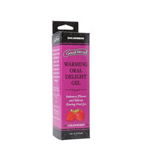 Gel pentru sex oral, GoodHead Warming Oral Delight, cu efect de incalzire, aroma de Capsuni (Strawberry), 118 ml