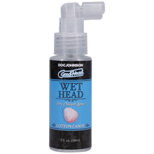 Spray pentru sex oral, GoodHead WET Head - Dry Mouth, umiditate instantanee, cu aroma de Vata de Zahar (Cotton Candy), 59 ml