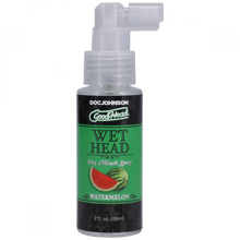 Spray pentru sex oral, GoodHead WET Head - Dry Mouth, umiditate instantanee, cu aroma de Pepene Verde, 59 ml