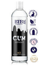 Lubrifiant BTB CUM, pe baza de apa, cu efect de sperma artificiala, 250 ml