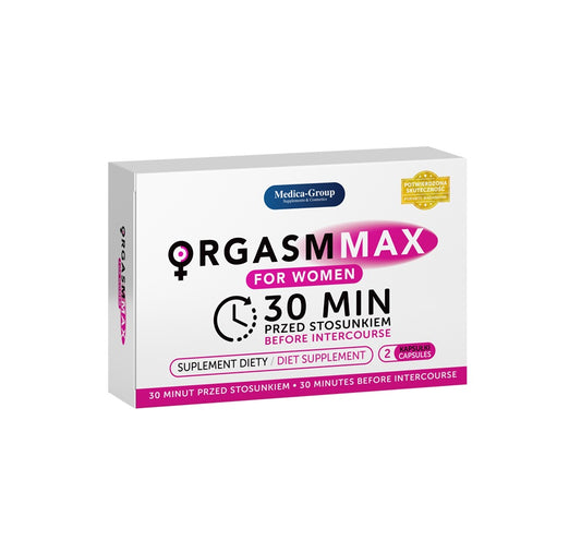 Capsule MEDICA-GROUP OrgasmMax Women, pentru orgasm intens și creșterea libidoului feminin, cu ginseng, 2 buc