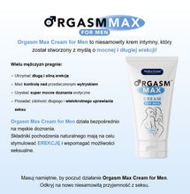 Crema OrgasmMax Men, Medica Group, pentru potenta, erectii puternice si intarziere ejaculare, 50 ml