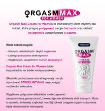 Crema OrgasmMax Women, Medica Group, pentru orgasm intens si amplificarea senzatiilor femeilor, 50 ml