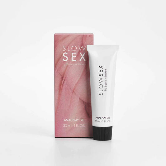 Gel Slow Sex by Bijoux Indiscrets ANAL PLAY, pentru relaxare anala, pe baza de apa, aroma Cocos, 30 ml