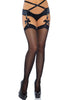 Dresuri fundite cu strasuri, Leg Avenue, model 1949, negru, marime universala