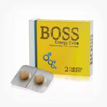 Capsule stimulare erectie Boss Energy Extra, Galben, 2 buc