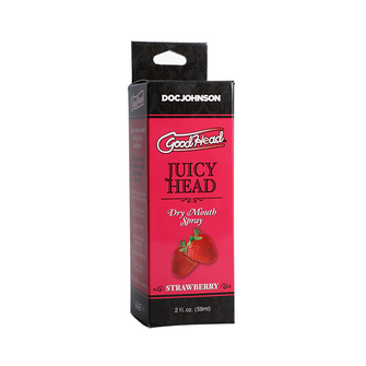 Spray pentru sex oral, GoodHead Juicy Head - Dry Mouth, umiditate instantanee, cu aroma de Capsuni, 59 ml