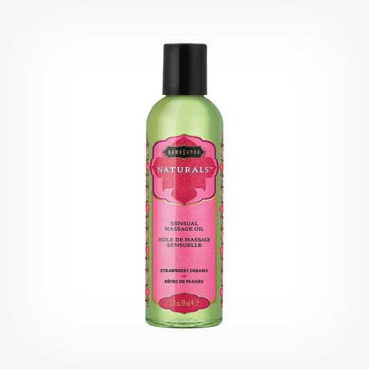 Ulei de masaj Kamasutra Naturals, cu aroma de Strawberry Dreams - Capsuni, 59 ml
