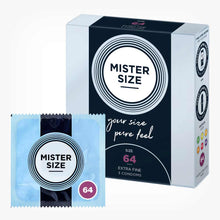 Prezervative ultra subtiri, Mister Size, marime 64 mm, 1 cutie x 3 buc