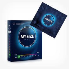Prezervative premium My Size PRO, subtiri si rezistente, marime 47mm, 1 cutie x 3 buc