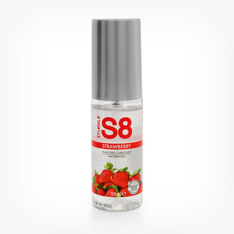 Lubrifiant S8 Lube Strawberry, cu aroma de capsuni, pe baza de apa, 50 ml