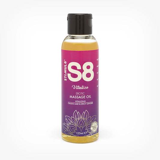 Ulei de masaj S8 Omani Lime & Spiced Ginger, lime si ghimbir, 125 ml