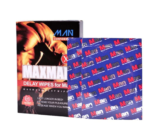 Șervețele MAXMAN Confidence Delay Wipes for Man, pentru întârzierea ejaculării, acțiune rapidă, 10 bucăți