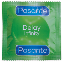 Prezervative PASANTE - Delay Infinity, impotriva ejacularii, 1 cutie x 12 buc