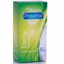 Prezervative PASANTE - Delay Infinity, impotriva ejacularii, 1 cutie x 12 buc