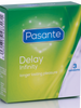 Prezervative PASANTE - Delay Infinity, impotriva ejacularii,  1 cutie x 3 buc