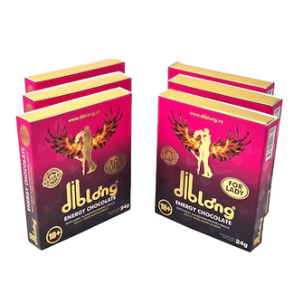 Set 6 afrodisiace ciocolata premium concentrat, DIBLONG ENERGY CHOCOLATE for LADY, pentru orgasm intens si cresterea libidoului femeilor, 144g