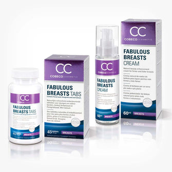 Set Fabulous Breasts Duo Pack, capsule si crema pentru marire si fermitate sani, 45 capsule + 60 ml