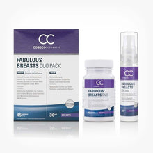 Set Fabulous Breasts Duo Pack, capsule si crema pentru marire si fermitate sani, 45 capsule + 60 ml