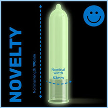 Prezervative PASANTE - Glow in the Dark, fluorescente, 1 cutie x 3 buc