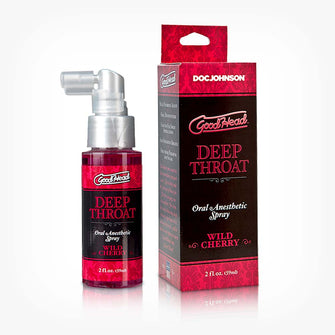 Spray pentru sex oral adanc, GoodHead Deep Throat Spray, aroma Cirese, 59 ml