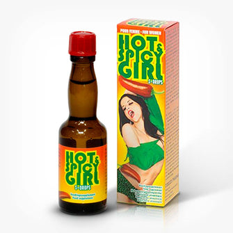 Picaturi afrodisiace Hot Spicy Girl, Cobeco, pentru crestere libidou si dorinta sexuala, 20 ml