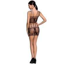 Lenjerie bodystocking Passion G-String BS090, One size, Negru