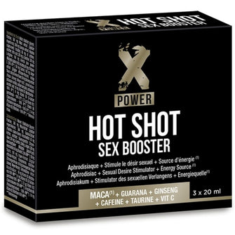 Afrodisiac premium natural Hot Shot Sex Booster, XPower, LaboPhyto, stimulare libido si intensificare placere, 1 cutie x 3 buc