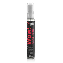 Spray pentru sex oral profund Orgie WOW Strawberry Ice, capsuni, 10 ml