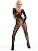 Lenjerie bodystocking Obsessive F210, negru, S/M/L