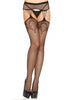 Dresuri cu portjartier tip plasa, Leg Avenue, model 1063, negru, marime universala