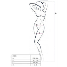 Lenjerie bodystocking Passion G-String BS032, One size, Rosu