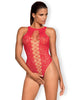 Lenjerie sexy teddy Obsessive B120, rosu, S/M/L