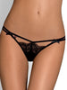 Chilot tanga sexy Obsessive Intensa Double Thong, S/M, negru