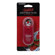Spray pentru sex oral, GoodHead Juicy Head - Dry Mouth, umiditate instantanee, cu aroma de Capsuni, 9 ml
