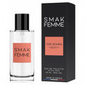 Parfum cu feromoni RUF SMAK Femme, pentru femei, conține feromoni activi, cu note citrice, chihlimbar și accente lemnoase, 50 ml