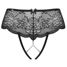 Chilot sexy Obsessive PearLove, Crotchless, S/M, negru