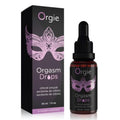 Gel intim ORGIE Orgasm Drops, cu efect de furnicături, pentru stimularea clitorisului și orgasm intens, aromă de măr, 30 ml (mov)